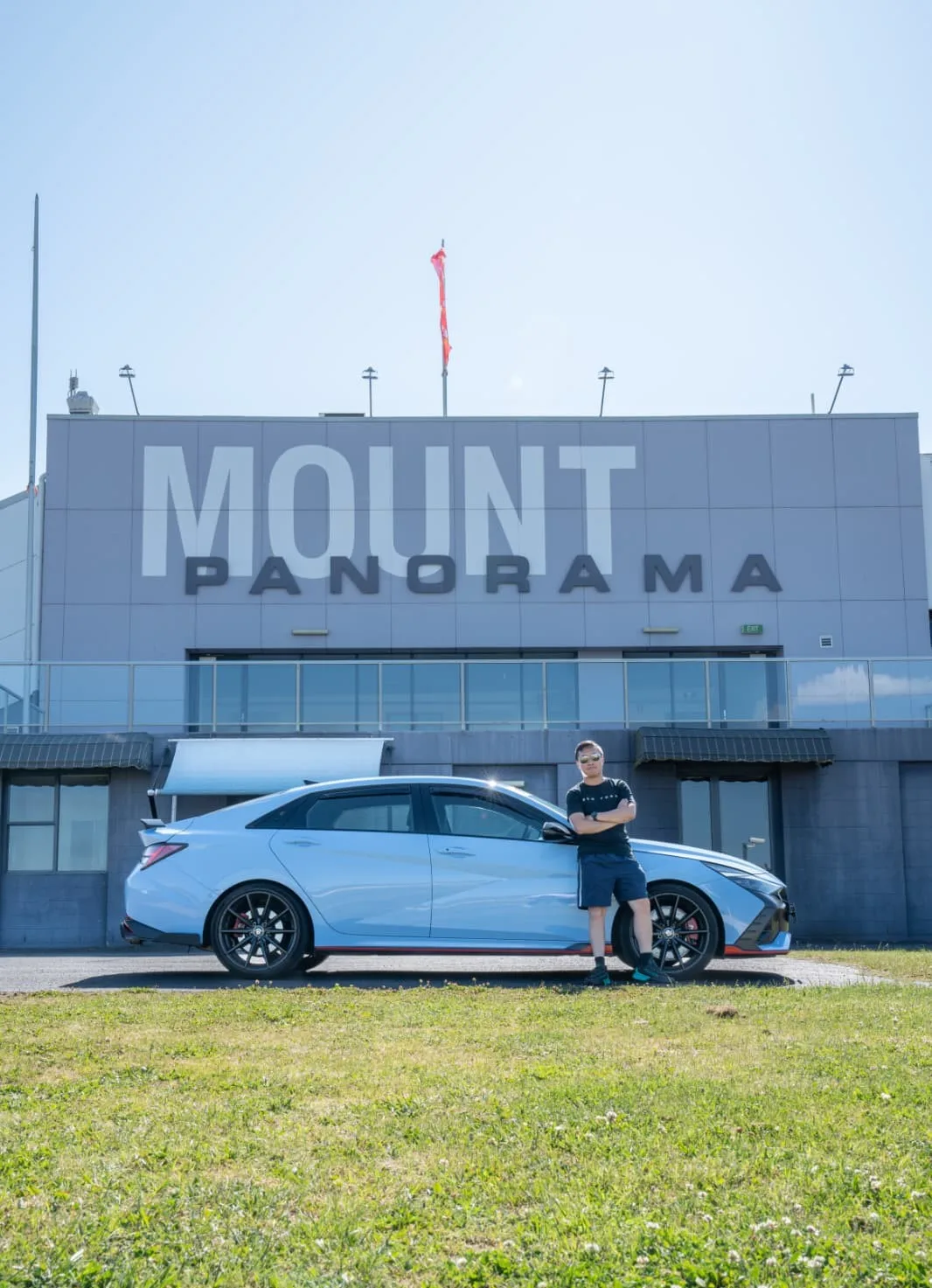 Michael Chi, founder of AutoFocus Australia, at Mount Panorama